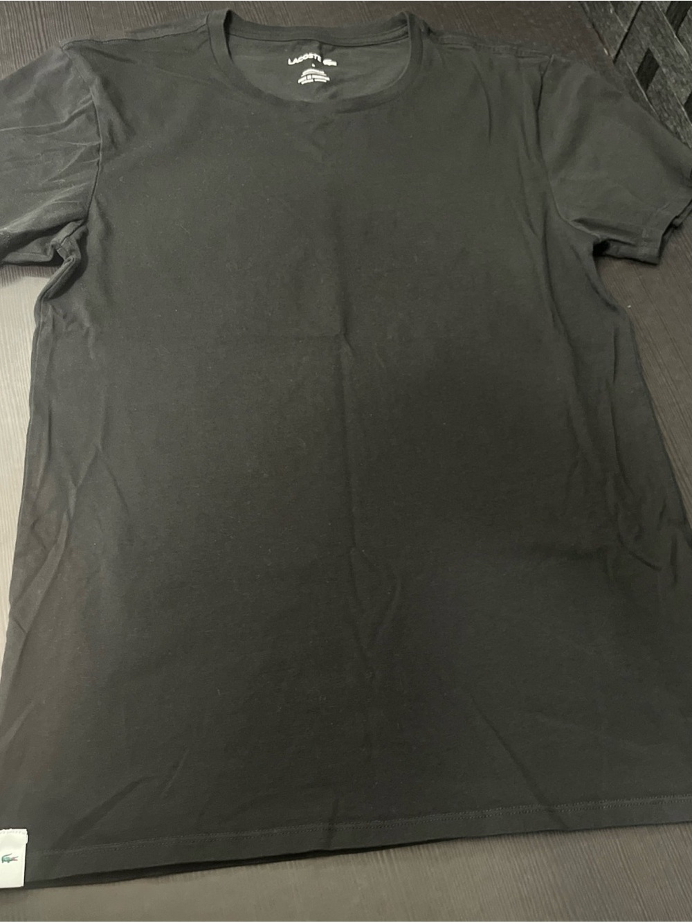 Lacoste Men's Underwear Crewneck T-shirt Black Size Medium